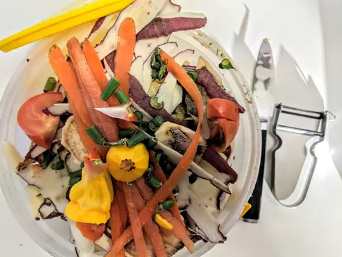 Vegetable peelings